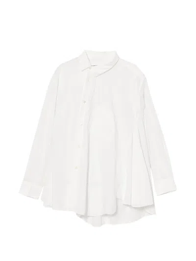 Comme Des Garçons Asymmetric Shirt In Nude