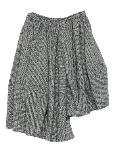 Comme Des Garçons Asymmetric Skirt In Gray