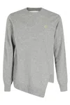 Comme Des Garçons Grey Asymmetric Sweater In Grey