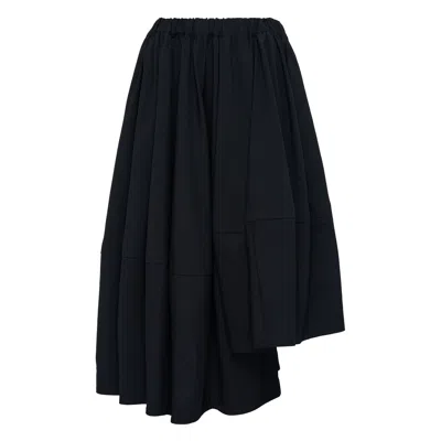 Comme Des Garçons Asymmetrical Hem Skirt In Blue