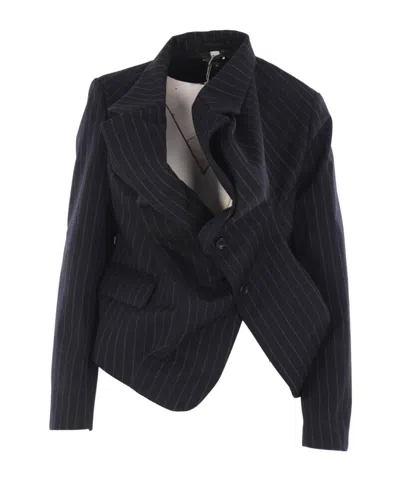 Comme Des Garçons Asymmetrical Jacket In Black