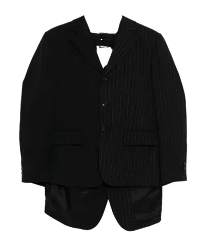 Comme Des Garçons Asymmetrical Suit Jacket In Black