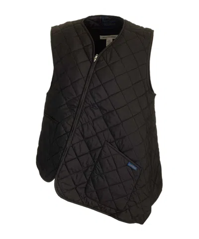 Comme Des Garçons Asymmetrical Vest In Black