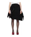 Comme Des Garçons Black Tiered Midi Skirt In Black