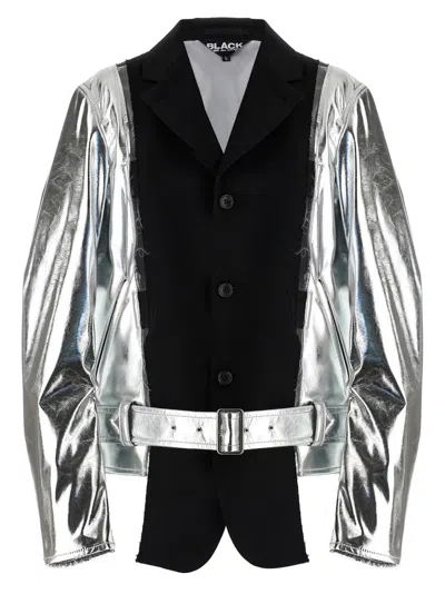 COMME DES GARÇONS AVANT-GARDE LAMINATED JACKET WITH WOOL INSERT