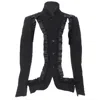 Comme Des Garçons Comme Des Garcons Bad Taste Ruffle Cut Out Deconstructed Blazer In Black