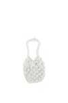 Comme Des Garçons Knotted Shouder Bag In White
