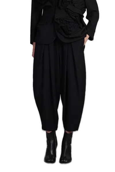 Comme Des Garçons Comme Des Garcons Ballon Design Cropped Trousers In Black