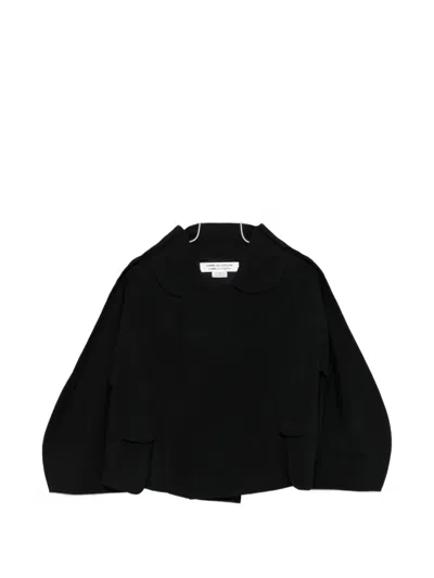 Comme Des Garçons Balloon-sleeve Jacket In Black