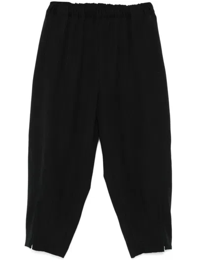 Comme Des Garçons Cropped Trousers In Black