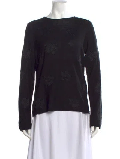 Pre-owned Comme Des Garçons Bateau Neckline Sweater W/ Tags In Black