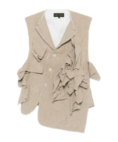 Comme Des Garçons Beige Jacket In Neutral