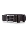 Comme Des Garçons Leather Buckle Belt In Brown