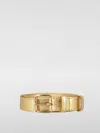 Comme Des Garçons Adjustable Gold Leather Belt In Gold