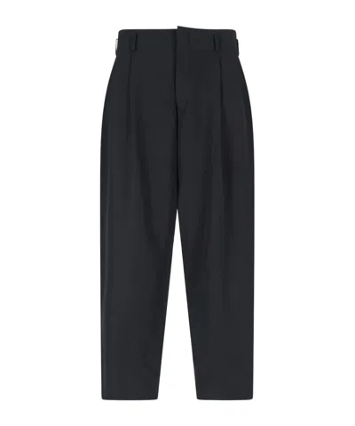 Comme Des Garçons Belt Loop Casual Pants In Black
