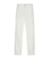 Comme Des Garçons Belt-loop Casual Pants In White