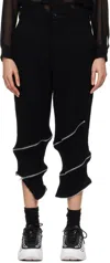 Comme Des Garçons Belt Loop Track Pants In Black