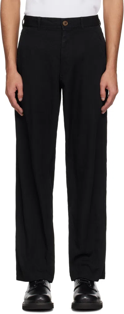 Comme Des Garçons Belt Loops Slacks In Black