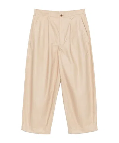 Comme Des Garçons Belt Loops Slacks In Sand