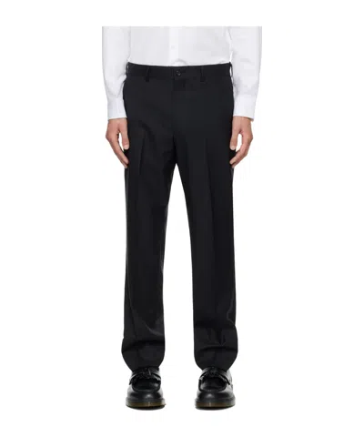 Comme Des Garçons Belt Loops Slacks In Black