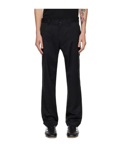 Comme Des Garçons Belt Loops Slacks In Black