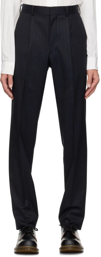 Comme Des Garçons Belt Loops Slacks In Black