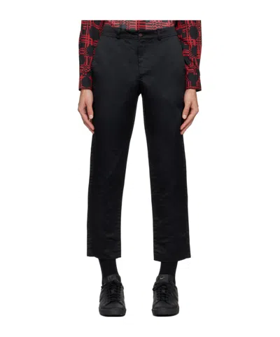 Comme Des Garçons Belt Loops Slacks In Black