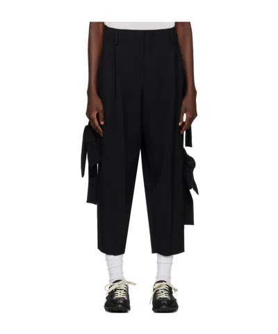 Comme Des Garçons Belt Loops Slacks In Black