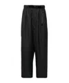 Comme Des Garçons Belted Casual Pants In Black