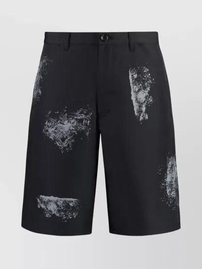 COMME DES GARÇONS BERMUDA SHORTS IN TECHNO FABRIC