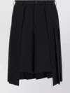 Comme Des Garçons Bermuda Shorts With Pleated Design And Pockets