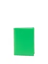 Comme Des Garçons Bi-fold Card Holder In Green