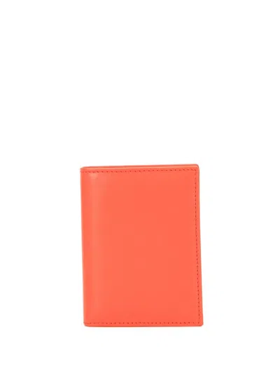 Comme Des Garçons Bi-fold Cardholder Wallet In Orange