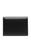 Comme Des Garçons Bi-fold Leather Wallet In Black