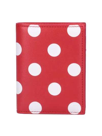 Comme Des Garçons Carteras Y Monederos - Polka Dots In Red