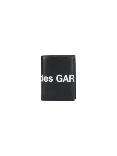 Comme Des Garçons Bifold Logo Wallet In Black