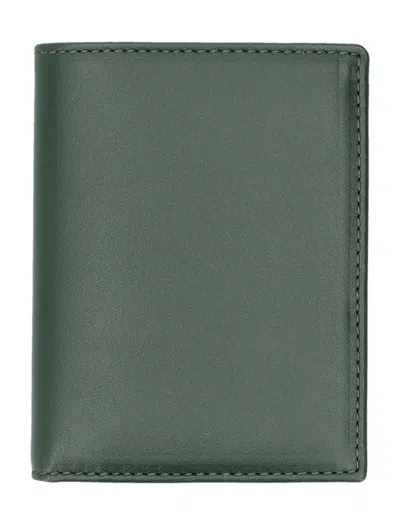 COMME DES GARÇONS BIFOLD WALLET IN DEEP GREEN