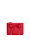 Comme Des Garçons Big Bow Pouch Accessories In Red