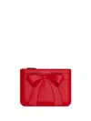 Comme Des Garçons Big Bow Wallet In Red