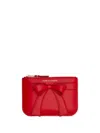 Comme Des Garçons Big Bow Wallet In Rot
