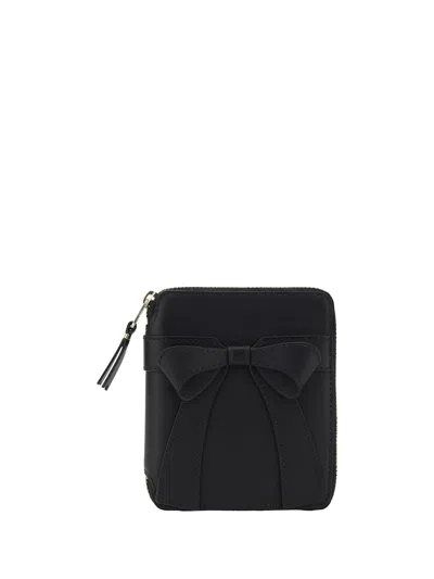 Comme Des Garçons Big Bow Wallet In Black