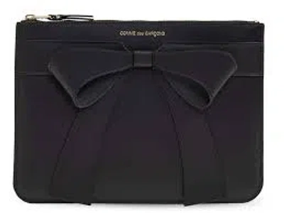 Comme Des Garçons Big Bow Wallet In Black