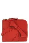 Comme Des Garçons 'big Bow' Wallet In Red