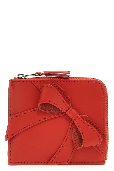 Comme Des Garçons 'big Bow' Wallet In Red