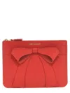 Comme Des Garçons Big Bow' Wallet In Red