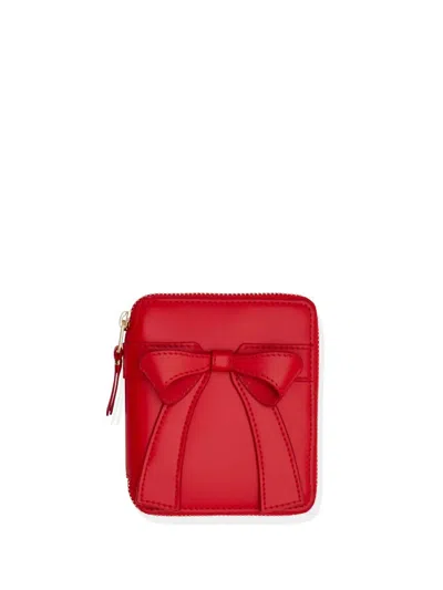 Comme Des Garçons Big Bow Wallet In Red