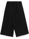 Comme Des Garçons Cropped Trousers In Black