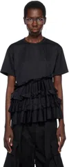 Comme Des Garçons Black Back Pin Mesh T-shirt In Black