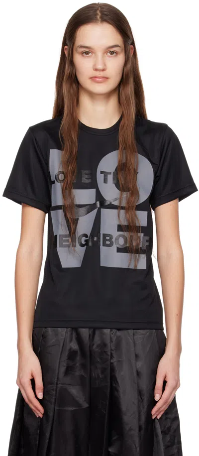 Comme Des Garcons Black Black Nike Edition Love Thy Neighbour T-shirt In 1 Black