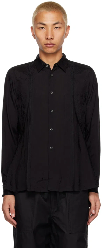 Comme Des Garcons Black Black Pleated Shirt In 1 Black